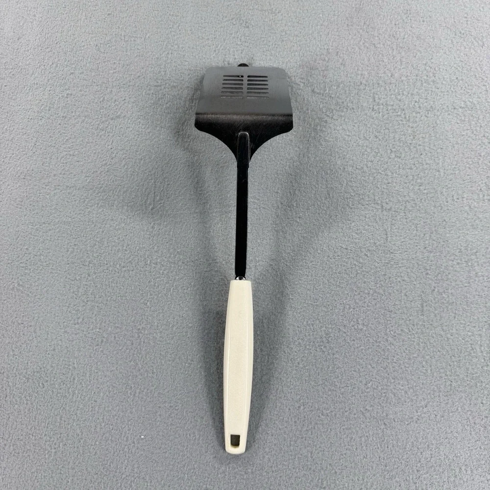Ekco Slotted Spatula Metal Chromium Nylon Plastic Green White 12.5
